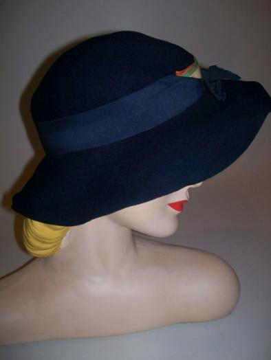 blue hat vintage hat