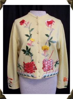 vintage 50's sweater HELEN BOND CARRUTHERS
