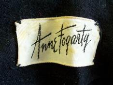 Vintage Designer Dress Label ANNE FORGARTY
