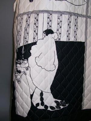 Dorothea's Closet Vintage Clothing 70s Dress Aubrey Beardsley