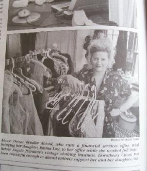 Dorothea's closet vintage press article