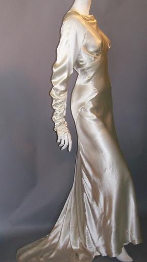 30s wedding dress vintage wedding gown