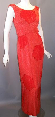 60s gown silk chiffon beaded robert goldberg