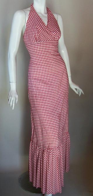 70s dress vintage halter dress