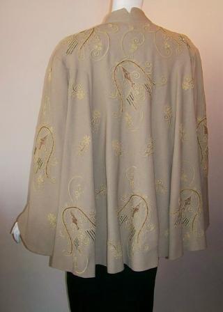 40s coat vintage swing coat beaded coat dolores of california
