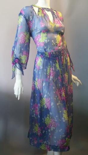 30s dress sheer dress vintage dress