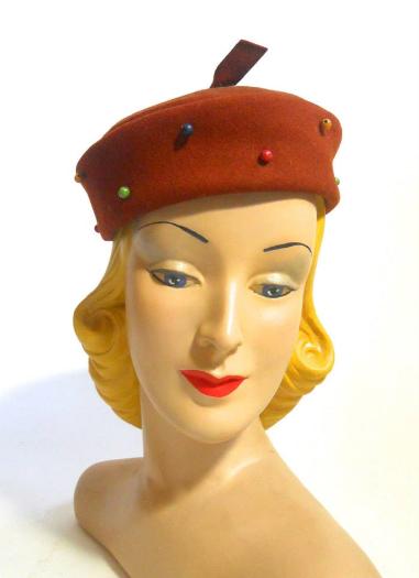 Dorothea's Closet Vintage hat, 30s hat