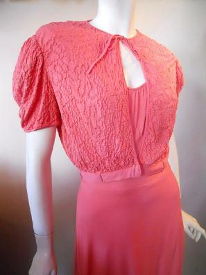 30s gown 30s dress vintage dress