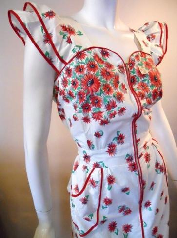Dorothea's Closet Vintage Clothing, 30s floral print dress, vintage dress