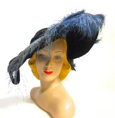 Dorothea's Closet Vintage hat, 40s hat, Sunnyland hat