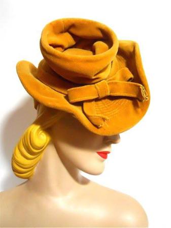 Dorothea's Closet Vintage hat, 40s hat, tilt hat