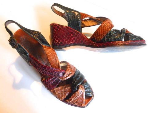 Dorothea's Closet Vintage shoes, 40s shoes, 40s wedge heels