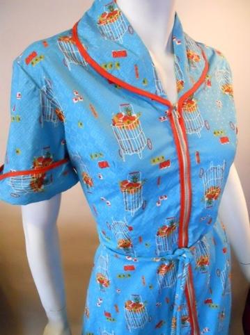 Dorothea's Closet Vintage clothing, 40s novelty print dress vintage dress