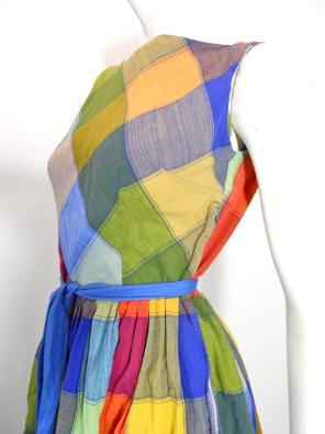 60s dress madras plaid dress
