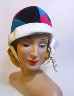 60s hat vintage hat mod hat cloche