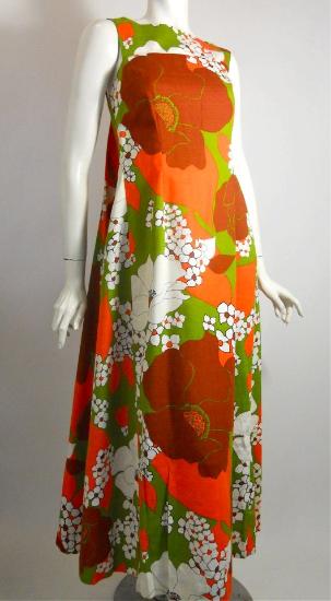 60s dress vintage dress hawaiian dress