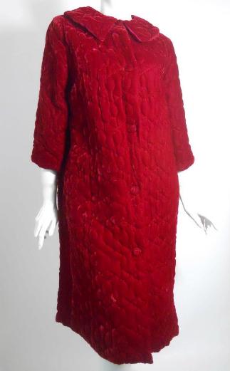 Dorothea's Closet Vintage lingerie, vintage robe, velvet robe