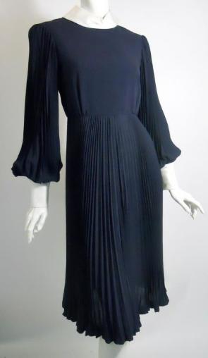 vintage dress 1960s dress 60s dress Teal Traina