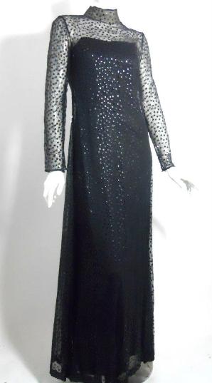 Dorothea's Closet Vintage gown, 70s gown, fred perlberg