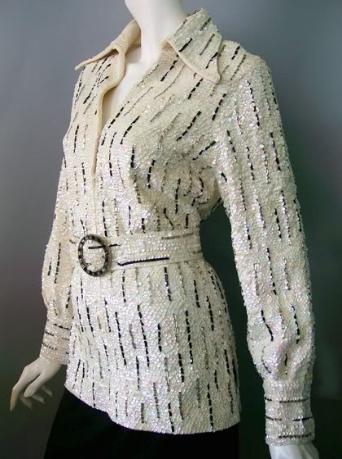 Dorothea's Closet Vintage Clothing, 1970s beaded jacket, Hong Kong