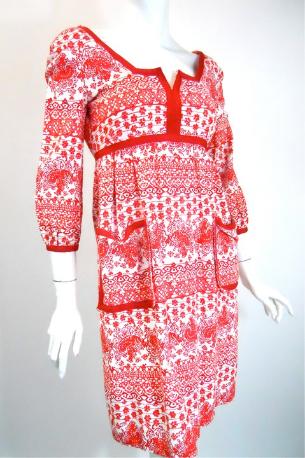 vintage teal traina dress