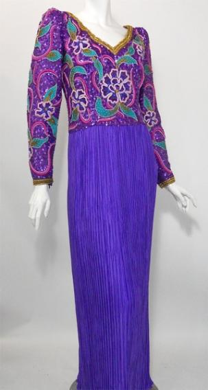 vintage richelene dress 80s gown