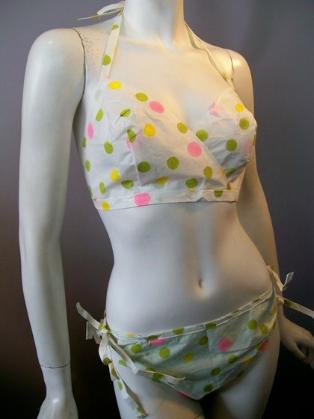 vintage paper bikini paper clothing