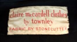 50's CLAIRE MCCARDELL by TOWNLEY label