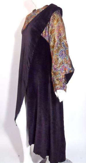 20s coat vintage coat velvet coat poiret style orientalism 