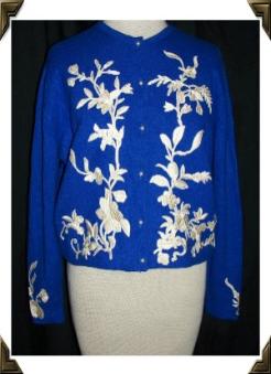 vintage cashmere 50's sweater HELEN BOND CARRUTHERS
