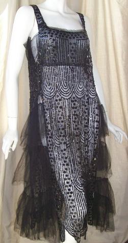 20s dress beaded dress flapper dress